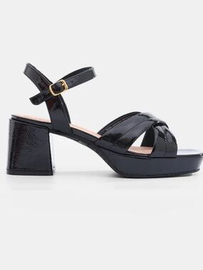 WYDR Patent Platform Donna Sandals Heels NWT NEW